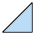 Ilustração de triângulo retângulo.