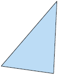 Ilustração de um polígono de 3 lados.