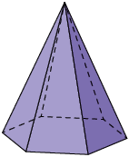 Ilustração de um prisma de base hexagonal.