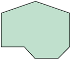 Ilustração de um polígono irregular de 8 lados em que alguns de seus ângulos internos medem 90 graus e outros medem mais que 90 graus.