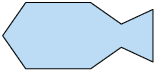 Ilustração de um eneágono em formato que lembra um peixe.