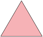 Ilustração de um triângulo equilátero