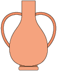 Ilustração da mesma visão do vaso de formato oval e com hastes laterais, que aparece no cabeçalho da atividade. A imagem tem exatamente as mesmas características e componentes.