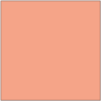Ilustração de um quadrado alaranjado, de lados com o mesmo comprimento da base do retângulo da ilustração anterior.