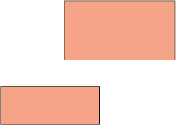 Ilustração de 2 retângulos. Um deles tem lados com medidas aproximadamente iguais a 3,3 centímetros e 1,3 centímetros. E o outro retângulo tem lados com medidas aproximadamente iguais a 3,8 centímetros e 2 centímetros.