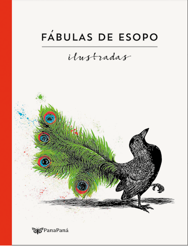 Capa de livro. Na parte inferior, uma ave de penas em preto, com bico pequeno para cima e de rabo grande, de penas em verde, círculos em vermelho e partes em azul, como rabo de pavão. Na parte superior, título do livro.